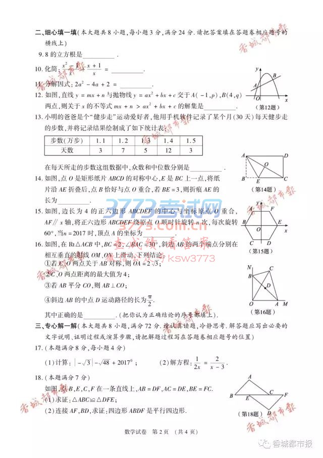 2017̌п(sh)W(xu)ԇ}𰸰l(f)